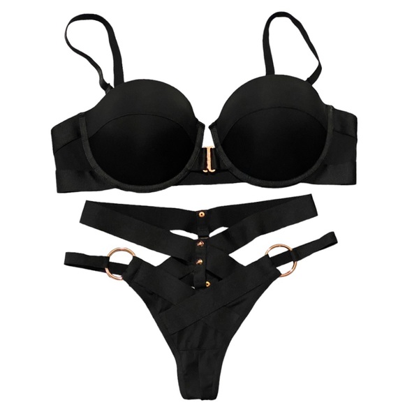 Honey Birdette Intimates & Sleepwear Honey Birdette Carter Black
